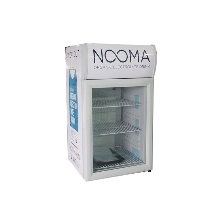 55L Mini Pantalla de mostrador de contadores refrigerador de bebidas del refrigerador