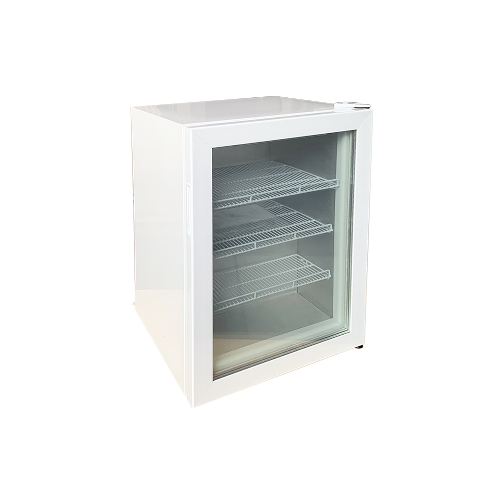 Single Glass Door Ice Cream Mini Fridge Display Freezer