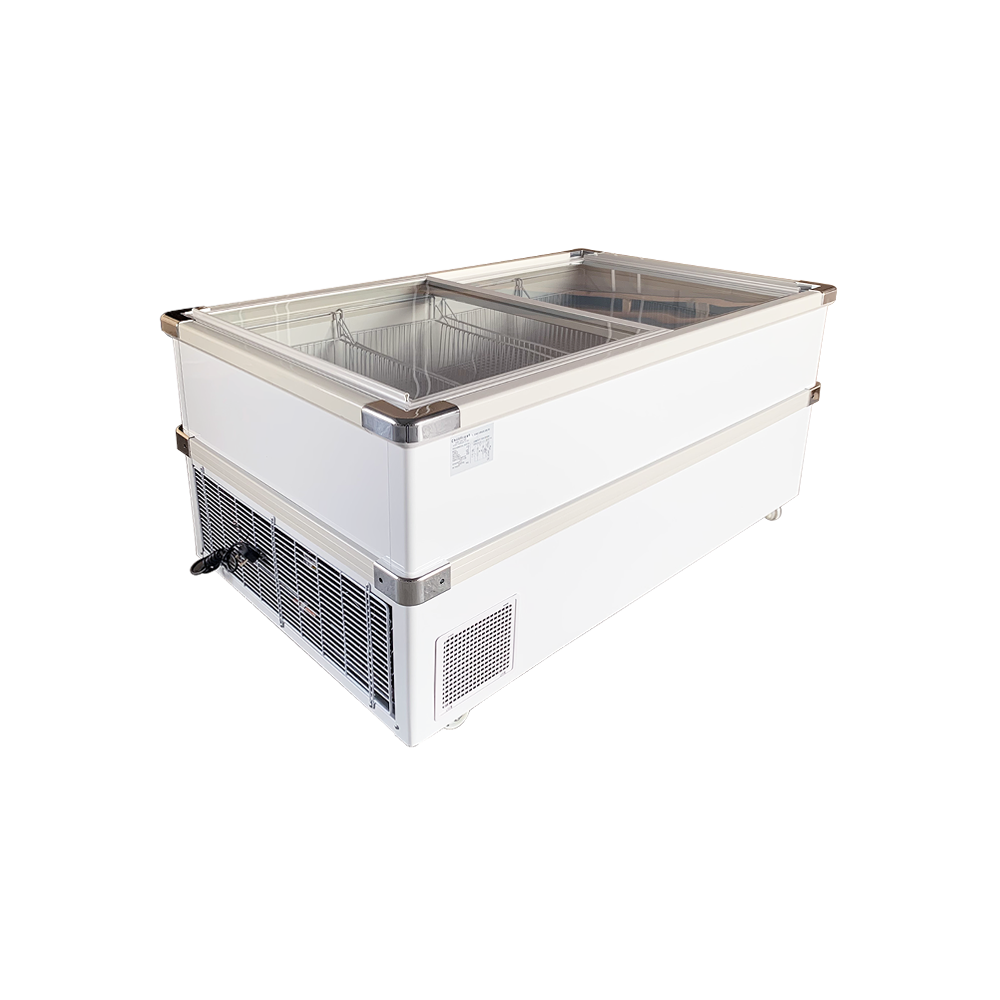 Supermarket Refrigeration Combine Commercial Seafood Display Island Freezer