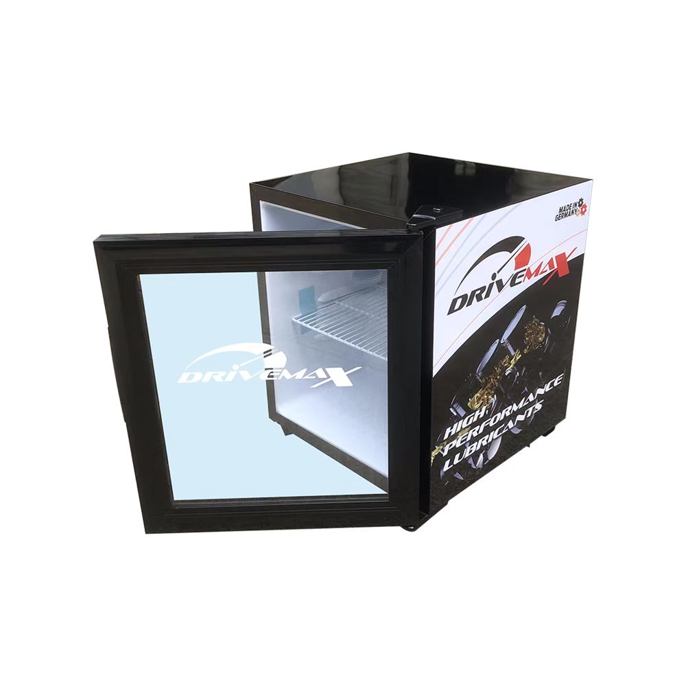 Mini Counter Top Single Glass Door Showcase Display Cooler