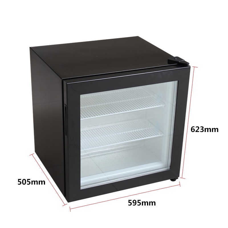 Countertop Mini Glass Door Ice Cream Display Freezer