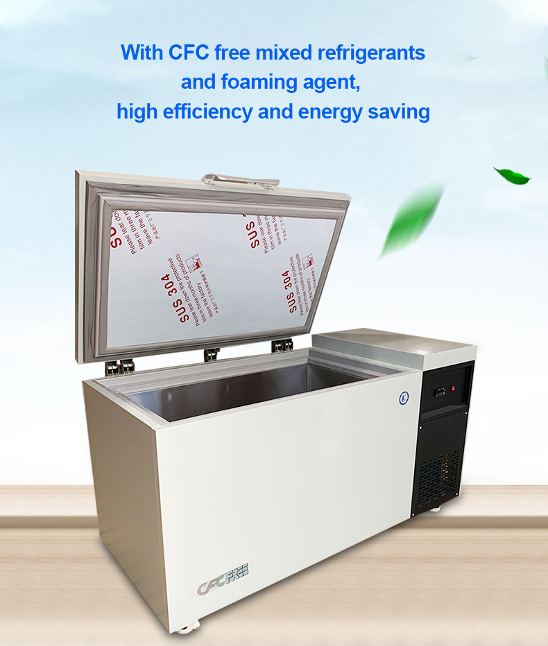 105L Ultra-Low Temperature Horizontal Deep Medical Freezer 