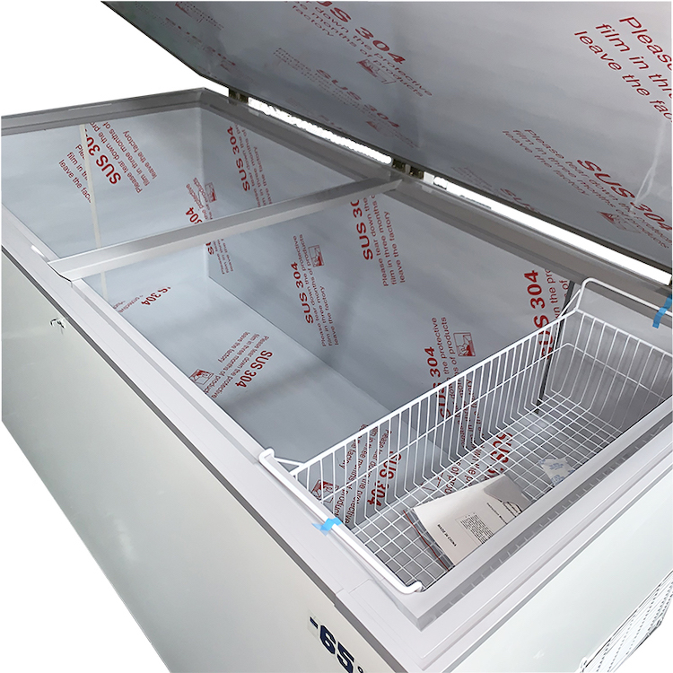 Big Capacity Ultra Low Temperature Horizontal Deep Freezer